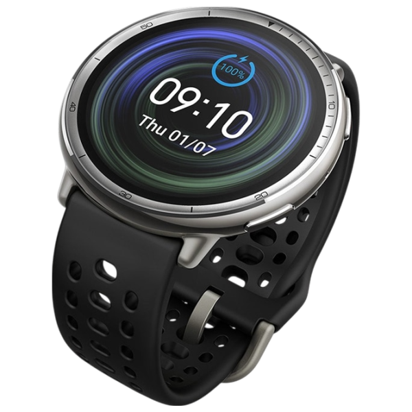 Умные часы Amazfit Active 2 Round  1.32" / 33.5 мм / Серебряный - Чёрный /  photo 2