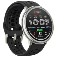 Ceas inteligent Amazfit Active 2 Round 1.32" / 33.5 mm / Silver - Black / photo 3