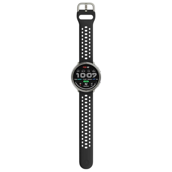 Умные часы Amazfit Active 2 Round  1.32" / 33.5 мм / Серебряный - Чёрный /  photo 5