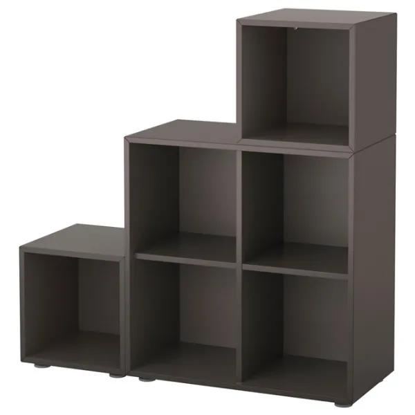 Стеллаж Ikea Eket 107 x 105 x 35см cm / ЛДСП / Темно-серый photo 1
