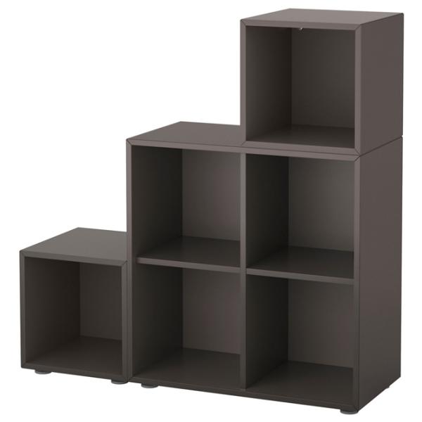Стеллаж Ikea Eket 107 x 105 x 35см cm / ЛДСП / Темно-серый photo 1