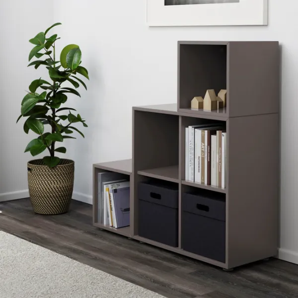 Стеллаж Ikea Eket 107 x 105 x 35см cm / ЛДСП / Темно-серый photo 4