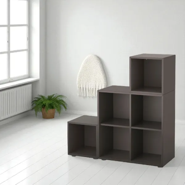 Стеллаж Ikea Eket 107 x 105 x 35см cm / ЛДСП / Темно-серый photo 5