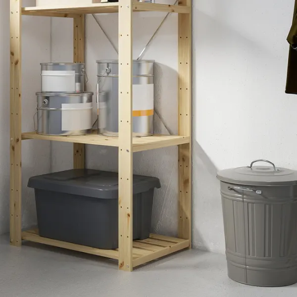 Стеллаж Ikea Hejne 171 x 78 x 50см cm / Массивная сосна / Wood photo 2