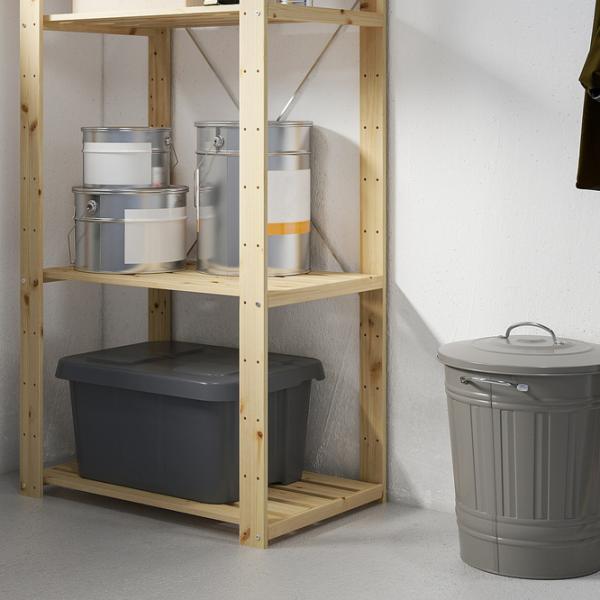 Стеллаж Ikea Hejne 171 x 78 x 50см cm / Массивная сосна / Wood photo 2