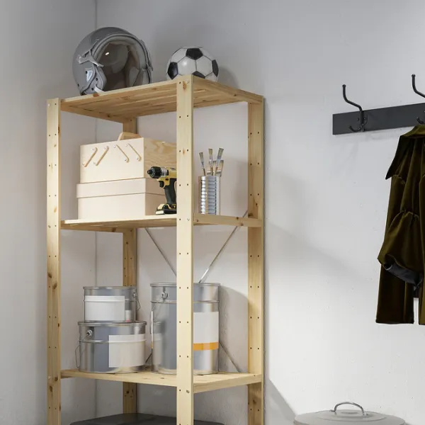 Стеллаж Ikea Hejne 171 x 78 x 50см cm / Массивная сосна / Wood photo 3