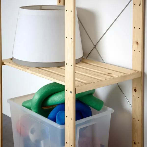 Стеллаж Ikea Hejne 171 x 78 x 50см cm / Массивная сосна / Wood photo 4