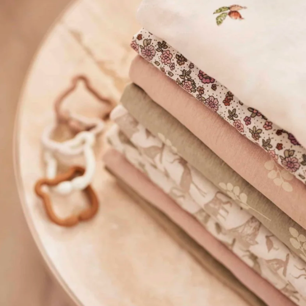 Пеленки Jollein Retro Flowers  / Розовый photo 2