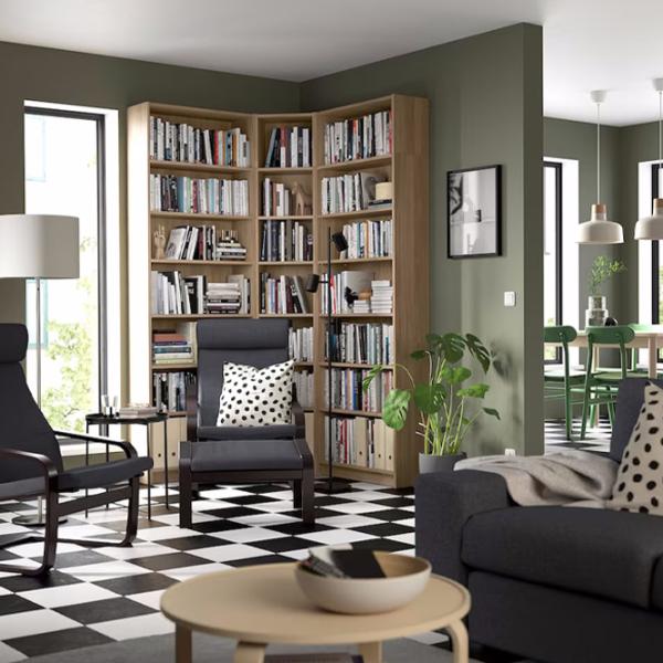 Стеллаж Ikea Billy  237 x 136 x 28см cm / ЛДСП / Oak photo 4