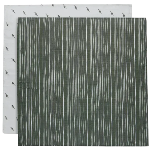 Pelinci Jollein Stripe & Olive Leaf Green  / Green photo 1