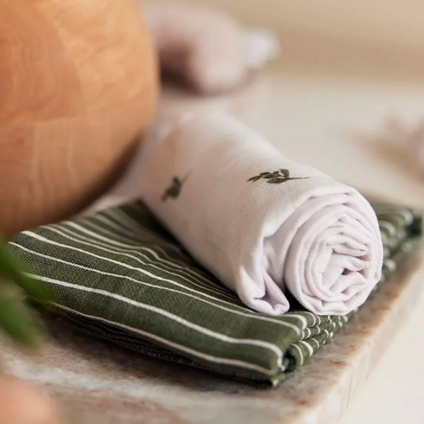 Pelinci Jollein Stripe & Olive Leaf Green  / Green photo 5