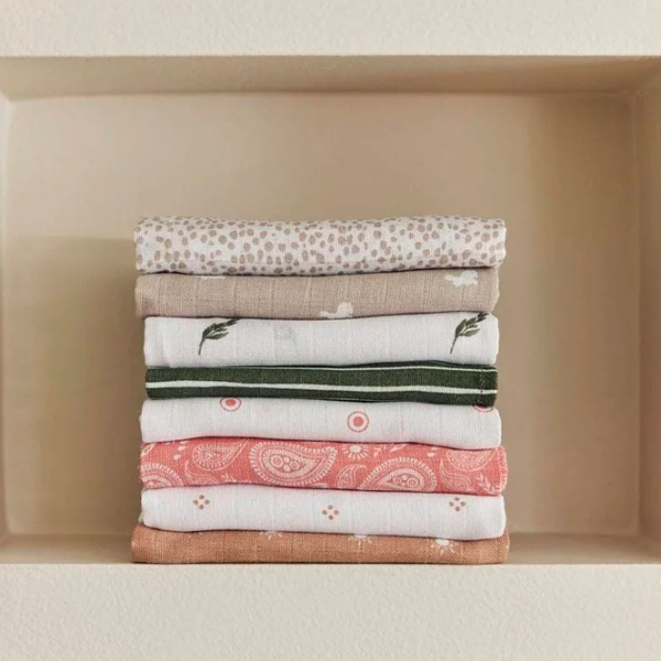 Пеленки Jollein Olive Leaf Green  / Белый photo 4