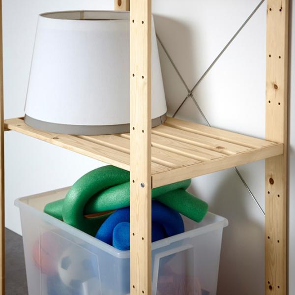 Стеллаж Ikea Hejne 171 x 78 x 31см cm / Массивная сосна / Wood photo 2