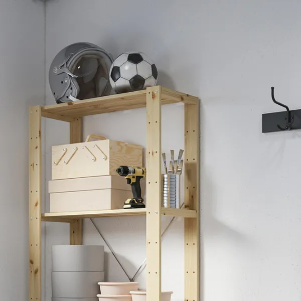 Стеллаж Ikea Hejne 171 x 78 x 31см cm / Массивная сосна / Wood photo 5