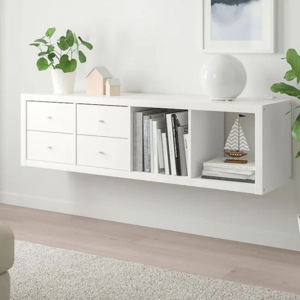 Etajeră Ikea Kallax 147 x 42 x 39 cm / PAL / White photo 4