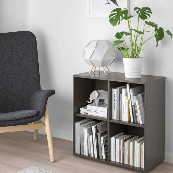 Стеллаж Ikea Eket 4 70 x 70 x 35см cm / ЛДСП / Темно-серый photo 3
