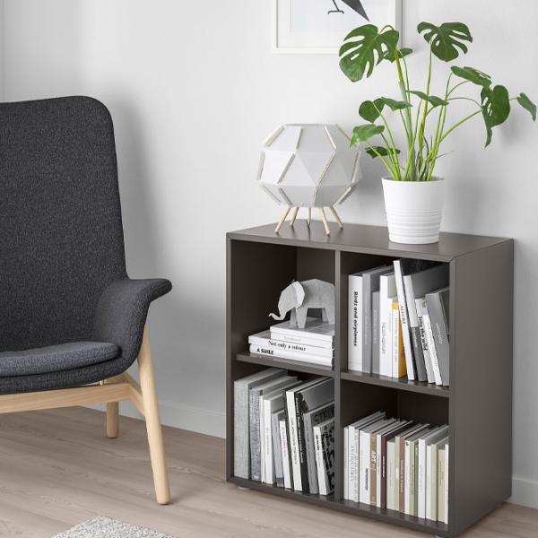 Стеллаж Ikea Eket 4 70 x 70 x 35см cm / ЛДСП / Темно-серый photo 3