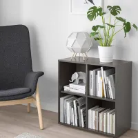 Стеллаж Ikea Eket 4 70 x 70 x 35см cm / ЛДСП / Темно-серый photo 3