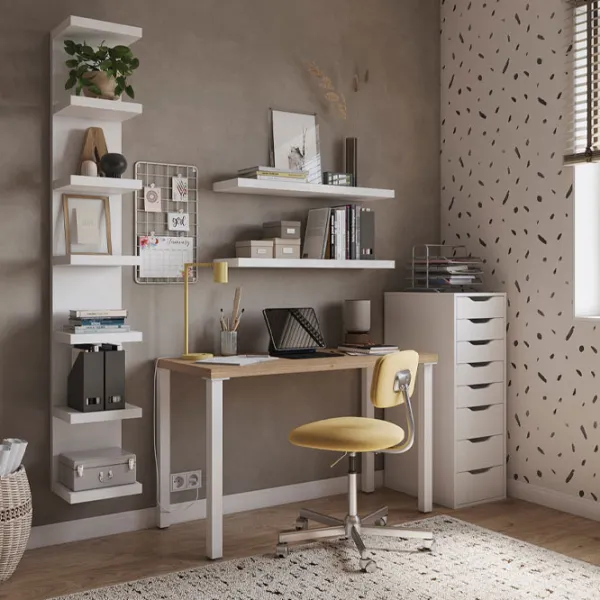 Стеллаж Ikea Lack 190 x 30 x 28см cm / ЛДСП / Выбеленный дуб photo 5