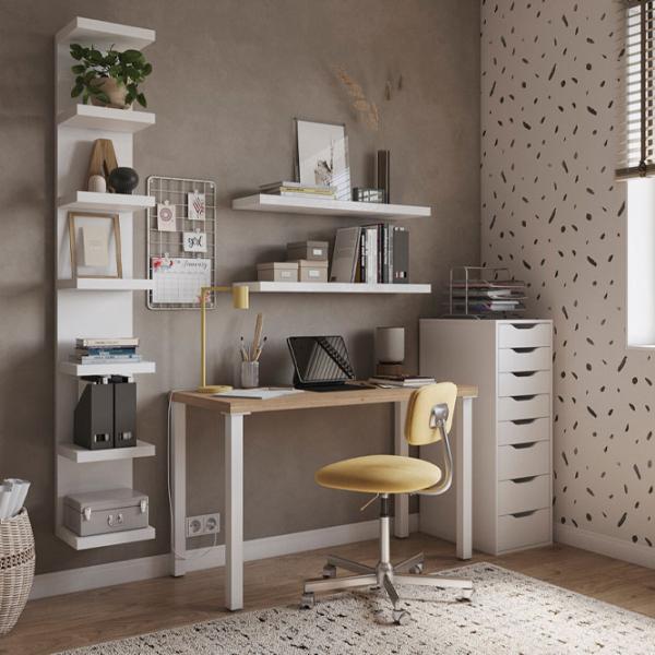 Стеллаж Ikea Lack 190 x 30 x 28см cm / ЛДСП / Выбеленный дуб photo 5