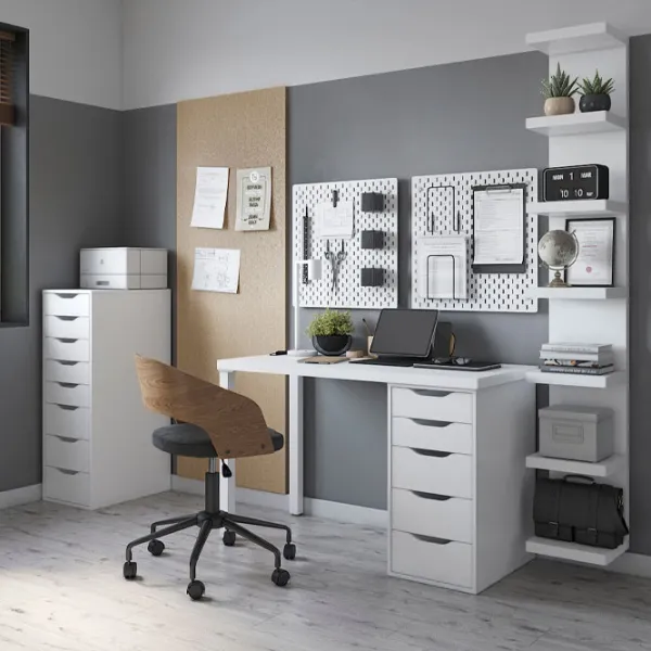 Стеллаж Ikea Lack 190 x 30 x 28см cm / ЛДСП / Выбеленный дуб photo 6