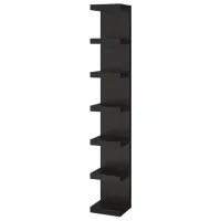 Стеллаж Ikea Lack 190 x 30 x 28см cm / ЛДСП / Черный Коричневый