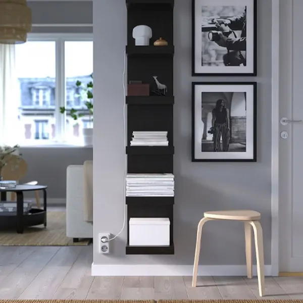 Стеллаж Ikea Lack 190 x 30 x 28см cm / ЛДСП / Черный Коричневый photo 2