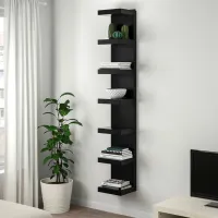 Стеллаж Ikea Lack 190 x 30 x 28см cm / ЛДСП / Черный Коричневый photo 4
