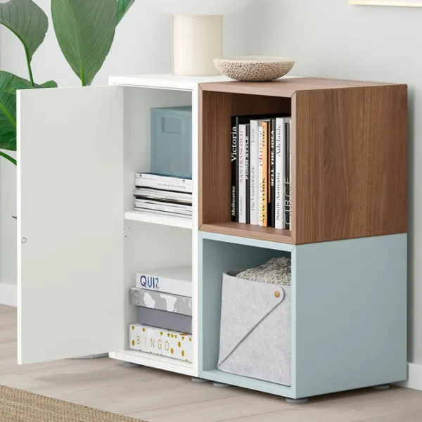 Стеллаж Ikea Eket 72 x 70 x 35см cm / ЛДСП / Oреховый photo 2