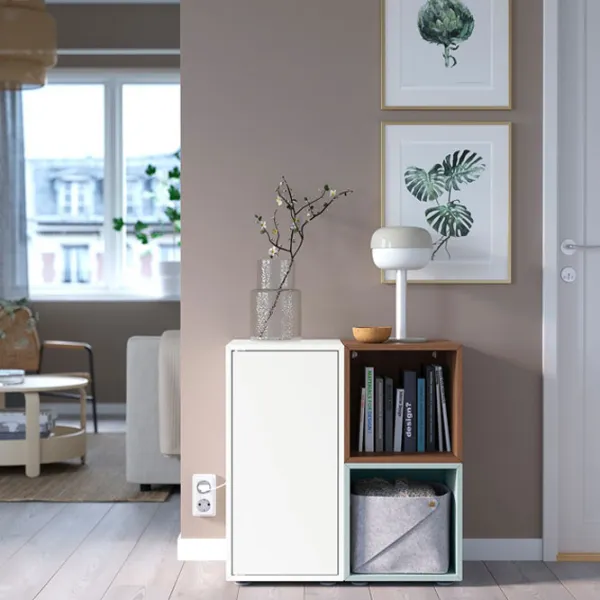 Стеллаж Ikea Eket 72 x 70 x 35см cm / ЛДСП / Oреховый photo 3