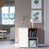 Etajeră Ikea Eket 72 x 70 x 35 cm / PAL / Walnut photo 3