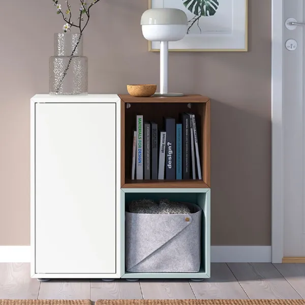 Стеллаж Ikea Eket 72 x 70 x 35см cm / ЛДСП / Oреховый photo 4