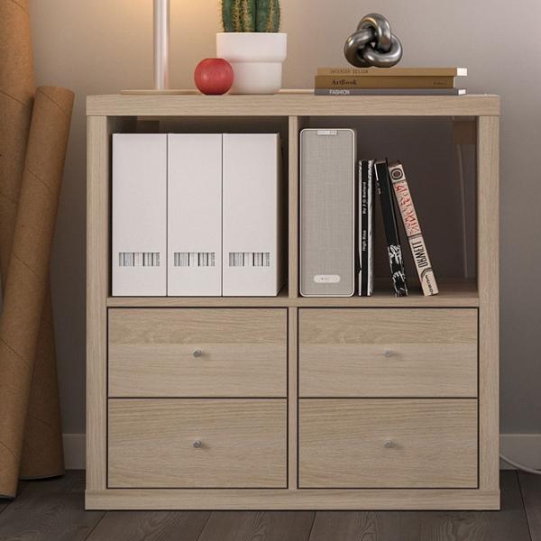 Стеллаж Ikea Kallax 77 x 77 x 39см cm / ЛДСП / Выбеленный дуб photo 2