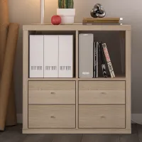 Стеллаж Ikea Kallax 77 x 77 x 39см cm / ЛДСП / Выбеленный дуб photo 2