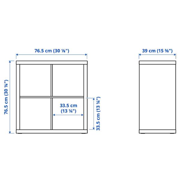 Стеллаж Ikea Kallax 77 x 77 x 39см cm / ЛДСП / Выбеленный дуб photo 4