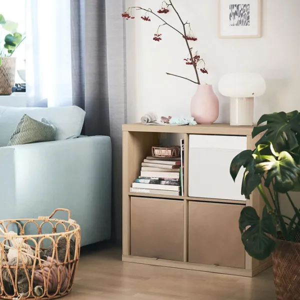 Стеллаж Ikea Kallax 77 x 77 x 39см cm / ЛДСП / Выбеленный дуб photo 5