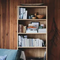 Etajeră Ikea Tonstad 201 x 82 x 37 cm / Furnir / Oak Veneer photo 2