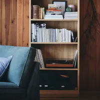Etajeră Ikea Tonstad 201 x 82 x 37 cm / Furnir / Oak Veneer photo 3