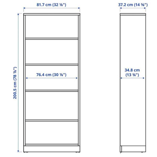 Стеллаж Ikea Tonstad 201 x 82 x 37см cm / Шпон / Дубовый Шпон photo 6