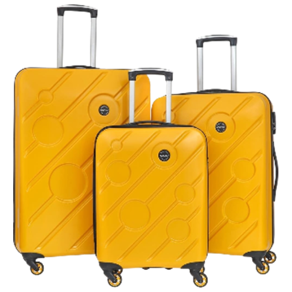 Чемодан CCS 5208 Set 105л/ Черный Желтый photo 1 Чемодан CCS 5208 Set 105л/ Черный Желтый photo 1