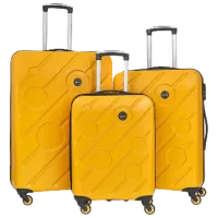 Valiză CCS 5208 Set 105l/ Black Yellow