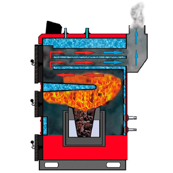 Cazan pe combustibil solid Emtas Standart 35 kW / 350 m² photo 4