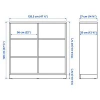 Стеллаж Ikea Tonstad 120 x 121 x 37см cm / Шпон / Дубовый Шпон photo 2
