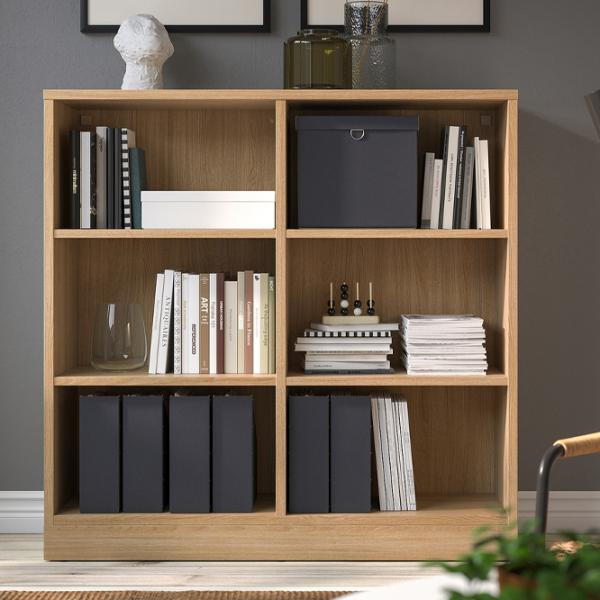 Стеллаж Ikea Tonstad 120 x 121 x 37см cm / Шпон / Дубовый Шпон photo 3