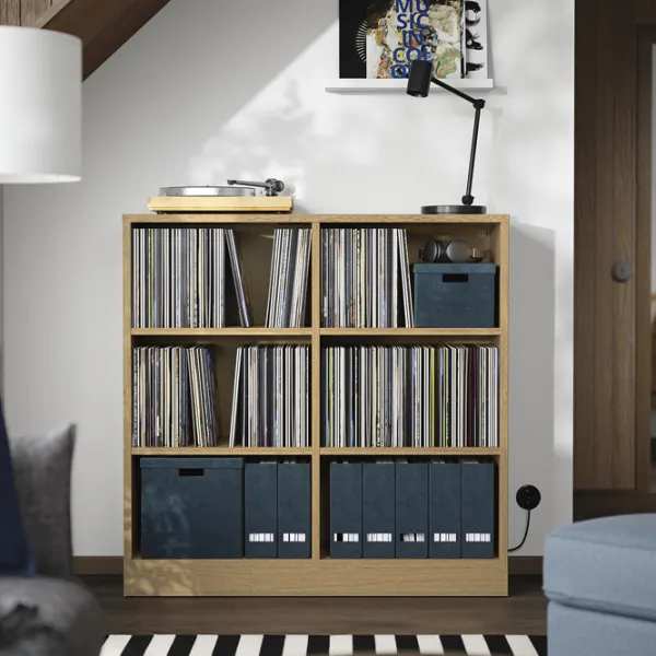 Стеллаж Ikea Tonstad 120 x 121 x 37см cm / Шпон / Дубовый Шпон photo 4