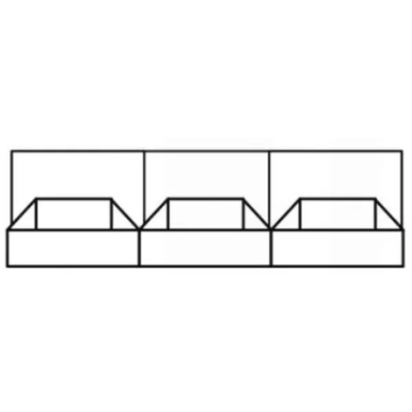 Comodă Fadome TH4 50 x 165 x 40 / MDF / Alb photo 2