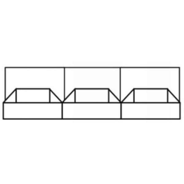 Comodă Fadome TH4 50 x 165 x 40 / MDF / Alb photo 2