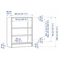 Стеллаж Ikea Billy 106 x 80 x 28см cm / ЛДСП / Черный дуб photo 2