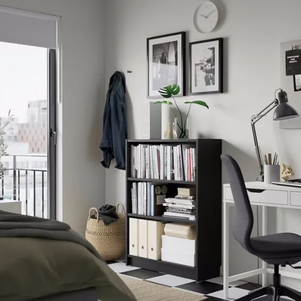 Etajeră Ikea Billy  106 x 80 x 28 cm / PAL / Black Oak photo 4