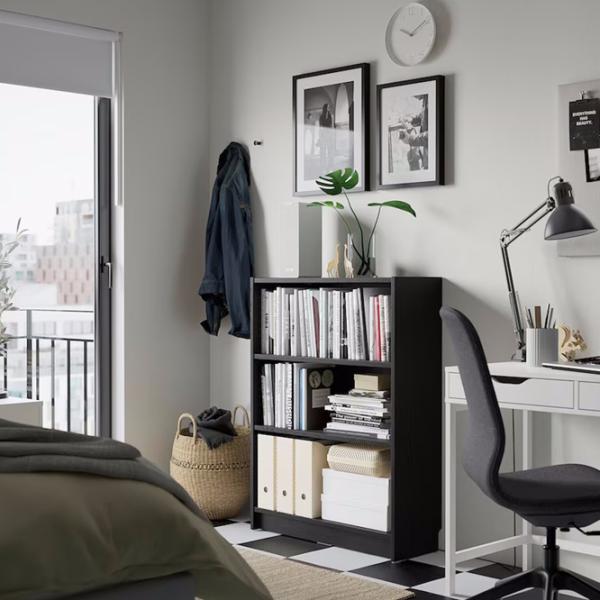 Etajeră Ikea Billy  106 x 80 x 28 cm / PAL / Black Oak photo 4